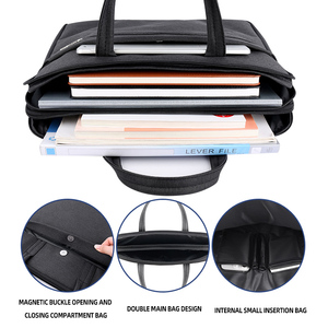 Maletín <span class=keywords><strong>de</strong></span> Gran Capacidad con Tres Compartimentos Personalizado por el Proveedor, Maletín para Hombre, Bolsa <span class=keywords><strong>de</strong></span> <span class=keywords><strong>Abogado</strong></span>, Bolsas para Portátil, Bolsos <span class=keywords><strong>de</strong></span> Mano - Product Image 4
