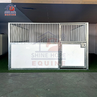 Abri pour chevaux en tissu de vinyle PVC avec toit Boîtes de décrochage économiques légères et portables
