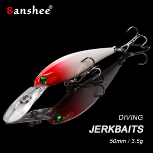 Hot <span class=keywords><strong>Banshee</strong></span> leurre maigre flottant hochet Jerkbait plongeurs profonds longue coulée coquette CDNA2 gros leurre de pêche à l'achigan - Product Image 3