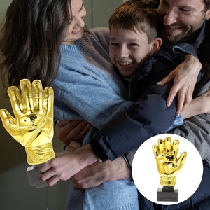 Polyrésine Gardien Prix Trophées Football Gant D'or Trophée Tasses Gants Modèle Football Match Trophée Fans Souvenir - Product Image 5
