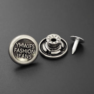 KUNSHUO Bouton Usine Logo Personnalisé Denim Alliage de Zinc Zamac et Rivets costume métal jean pantalon bouton arrière pour jean - Product Image 6