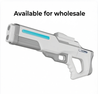 Pistolet à eau électrique transfrontalier de haute technologie, haute pression, grande capacité, auto-amorçant, à jets puissants, pour l'extérieur en été, en plastique