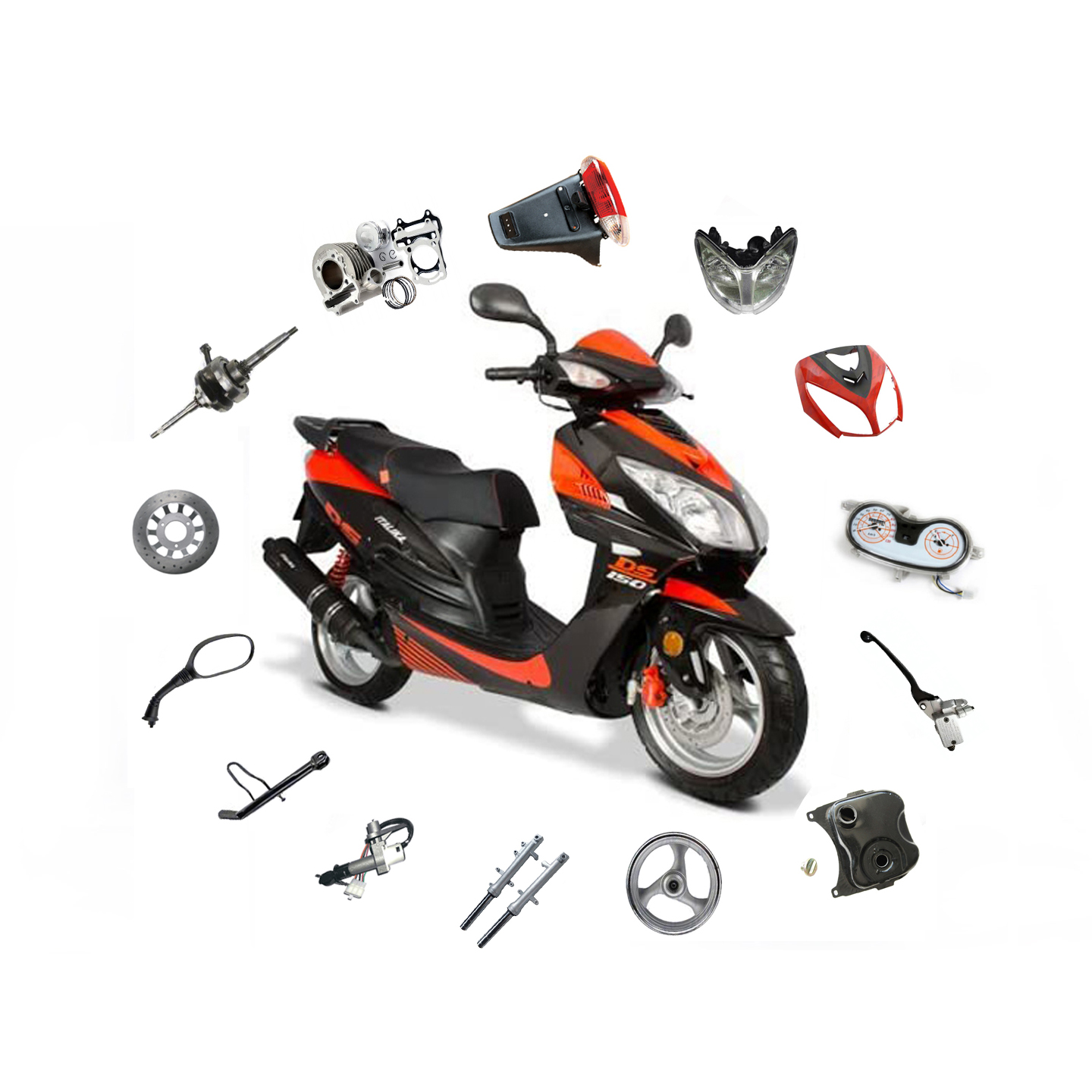 Repuestos ITALIKA DM150 Accesorios de Motocicleta de Alto