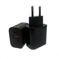 Chargeur rapide Premium 20W QC3.0 USB-A+C double port PD/GaN, adaptateur secteur compact, coque PC ignifuge pour prise US/EU 15/14