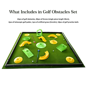 Ensemble d'obstacles de <span class=keywords><strong>golf</strong></span> durables pour enfants, <span class=keywords><strong>mini</strong></span>-équipement d'entraînement, outil de jeu intérieur/extérieur - Product Image 2
