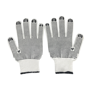 Guantes de Trabajo Antideslizantes Blancos con Puntos ZC, de PVC y Algodón, con Talla Personalizada, al por Mayor - Product Image 1