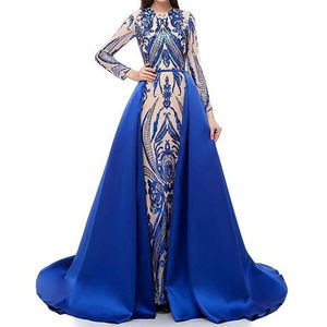 Lüks marka nakış kadin Maxi balo bayanlar parti abiye kış zarif düğün nedime balo kadınlar için - Product Image 4