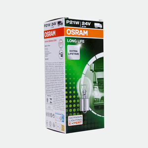 Lampadina Alogena <span class=keywords><strong>OSRAM</strong></span> per Camion 7511 24V P21W BA15s Longlife - Product Image 4