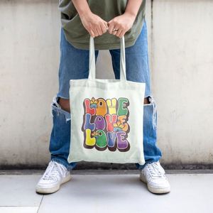 Cadeaux promotionnels DLBZ, sac fourre-tout en coton personnalisé multifonctionnel de haute qualité et durable pour les voyages, LGBTQ - Product Image 5