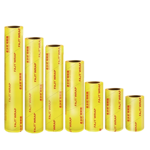 <span class=keywords><strong>Film</strong></span> <span class=keywords><strong>alimentaire</strong></span> PVC souple anti-humidité en rouleau jumbo 45 cm, <span class=keywords><strong>film</strong></span> plastique 300 m avec impression de logo, <span class=keywords><strong>largeur</strong></span> 30 cm - Product Image 2
