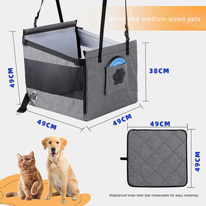 Nouveau design Siège <span class=keywords><strong>auto</strong></span> pliable lavable <span class=keywords><strong>pour</strong></span> chien OEM <span class=keywords><strong>rehausseur</strong></span> avec poche - Product Image 4