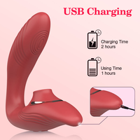 Vibrateur portable 3-en-1 : succion, pulsation et vibration, stimulateur clitoridien, des mamelons, des seins et du point G