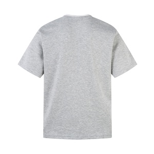Nouveau T-shirt d'été deux couches deux pièces minimaliste 100 % coton basique à manches courtes coupe classique pour homme imprimé respirant personnalisé - Product Image 2