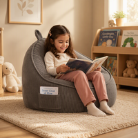 Fauteuil pouf enfant durable à une place, rembourré en mousse douce, confortable et design décontracté, idéal pour le jeu et la télévision