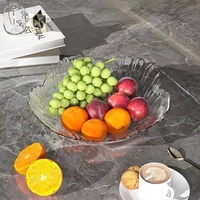 Plateau à fruits en plastique, plateau de service haut de gamme pour salon, table basse, ou plateau à bonbons et snacks pour réception.