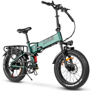 Bicicletta Elettrica da Città con Telaio in Lega di Alluminio, 7 Velocità, Pneumatici Fat, Pieghevole, Batteria 48V 15AH, Autonomia 60-80km, per Adulti, Conveniente - Product Image 1