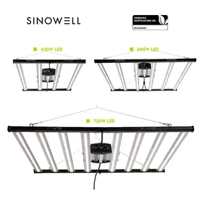 2023 vente chaude 430W 645W 720W 800W 1000W lumière LED grandir avec télécommande intelligente fabricant de lumière LED