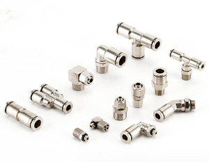 Original and New Pneumatic Fitting Medium Stainless <b>Steel</b> Screw Fittings for Pu/nylon Tubes-<b>quick</b> Connect Air Line - Product Image 2