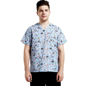 Camisetas ANNO de diseño en tela tejida, uniformes de hospital, conjuntos de uniformes quirúrgicos para médicos, enfermeras y personal médico. - Product Image 5