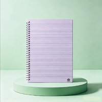 Premium-Qualität B5 Spiralblock mit Metalldrahtbindung Transparenter PP-Einband Notizbuch mit Individuellem Logo-Druck 100 Blatt zum Fabrikpreis
