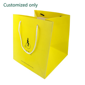 Sac en papier couché de qualité alimentaire recyclable personnalisé avec poignée en forme de gilet pour chocolat - Product Image 3