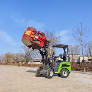 Everun 1t Pin bánh xe loader có khớp nối nhỏ gọn trang trại điện mini phía trước bánh xe điện loader - Product Image 6