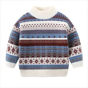 Bohemian style Fashion Clothing Kids Baby thickened Sweaters stylish children's classical sweater