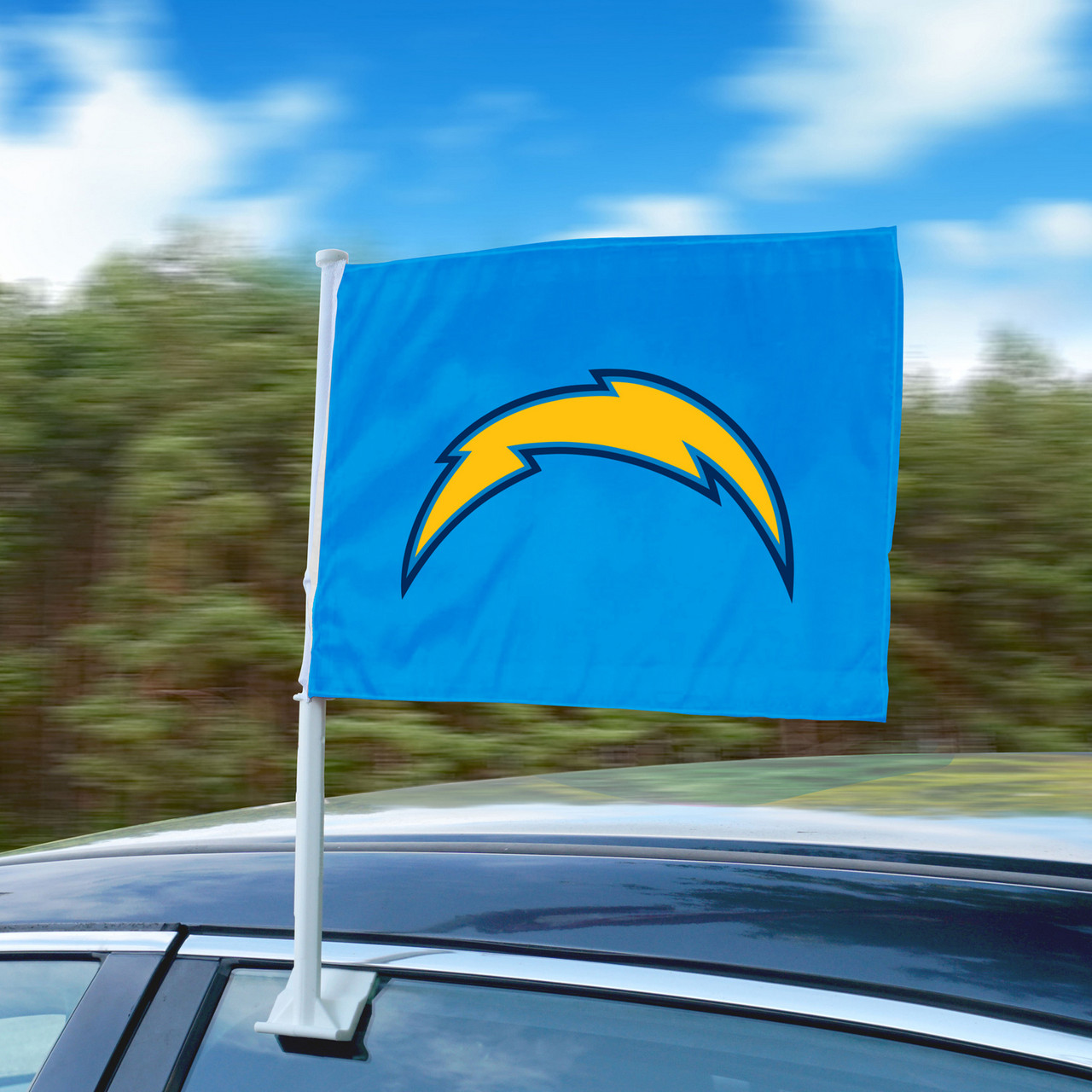Banderas de la ventana del coche Los Angeles Chargers