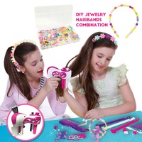 AiJH Machine électrique automatique pour tresse de cheveux Rouleau de tissage DIY Beaded Fancy Headband Set