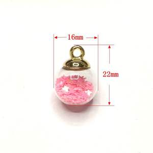 Kristal Bintang Lima Bola Kaca Liontin Grosir Diy 16Mm Kaca Pesona Liontin untuk Anting Kalung Membuat Perhiasan - Product Image 6