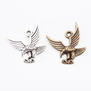 Diy Custom Bracelet Making Metal Zinc Alloy Antique Silver Animal Yiwu Jewelry Mens Accessories Jewelry Eagle Charm