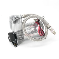 Kit Compresseur de Suspension Pneumatique 12V 150PSI avec Mini Réservoir d'Air 2L et Protection Contre les Surcharges Thermiques pour Système de Suspension Pneumatique de Camions, Remorques et Autobus