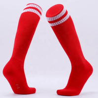 Gros Polyester Sport Respirant Compression Coloré Longue Anti Slip Hommes Chaussettes De Football