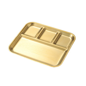 Plaque de cuisson divisée en acier inoxydable avec compartiment à sauce pour usage en restaurant de barbecue coréen - Product Image 5