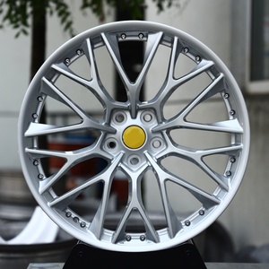 Jantes forgées YQ personnalisées 17 18 19 20 pouces 5X114.3 4X100, design multi-rayons argenté pour <span class=keywords><strong>Ferrari</strong></span>, Bugatti, McLaren, Aston Martin, Pagani - Product Image 1