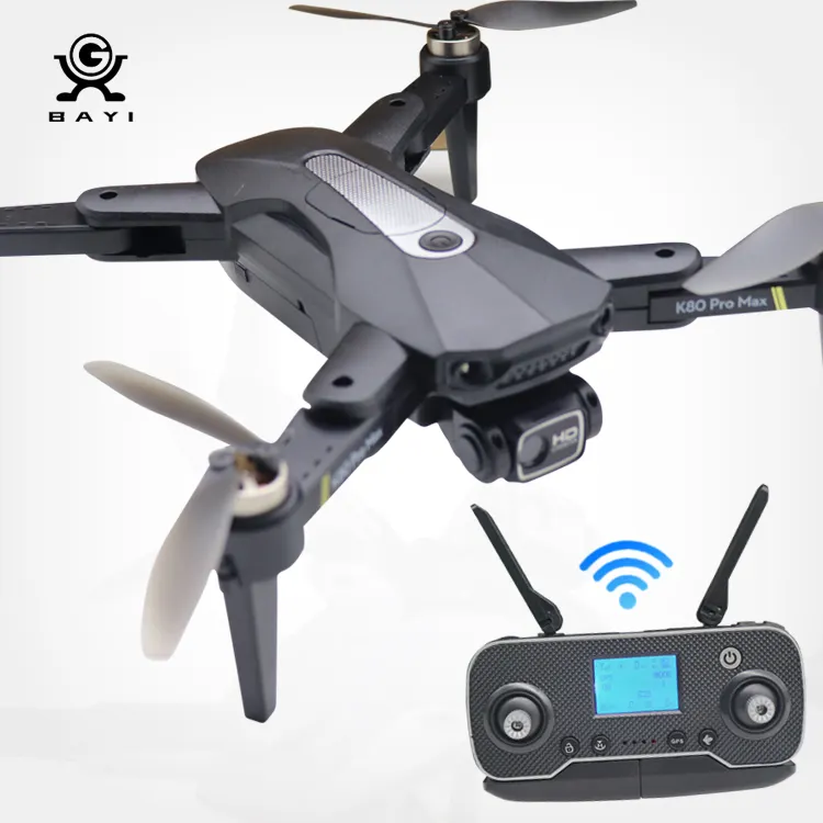 5G 8K Pixel Flow GPS Brushless Folding Drone Double Camera WIFI GPS Return Dual Camera Drone of Automatically K80 Pro Aircraft