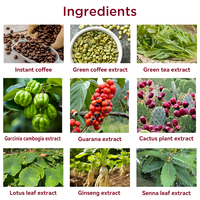 Café Vert Minceur Marque Privée Chinaherbs – Brûle-Graisse Ventre Plat, Énergie, Perte de Poids, Extrait Herbal Halal, Poudre de Café Instantané