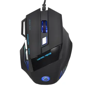 High quality 7 key wired game mouse dazzle color breathing light esports to eat chicken professional gaming mouse