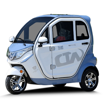Cheap Price New 1500W Adults Three-wheel Three-seat Mini Fully Enclosed Electric Tricycle Passenger & Cargo Scooter Car for Sale