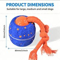 Jouet interactif pour animaux de compagnie, jouet interactif intelligent pour chien, Wicked Ball Rolly, mouvement automatique, rebondissant, rotatif, matériau E-TPU