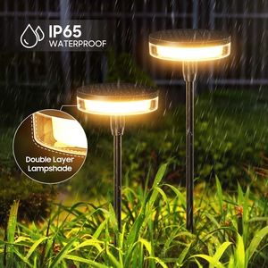 Luz LED Solar IP66 para jardín al aire libre, luz RGB, llama colorida parpadeante para camino, paisaje, puerta de entrada, seguridad de <span class=keywords><strong>parque</strong></span> de césped - Product Image 3