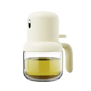 Jiameal Oem/Odm No Drip Glass Mason Jar Cruet Pot Pourer Drizzler Container Bottle Kitchen Cooking Vinegar Olive Oil Spray