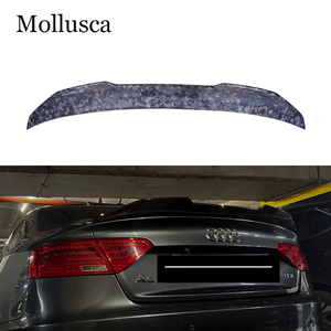 For A5 B8 B8.5 4Door Sportback 8TA PSM Style Forged Carbon Fiber <b>Rear</b> <b>Spoiler</b> Trunk Wing 2009-2017 - Product Image 1