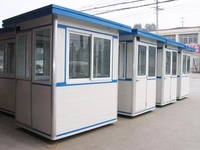 TOPPRE Portable Studio Booth Parking Café Booth Kiosque Mobile Conteneur Cabine Ticket Shop Sécurité Maison Boîte Garde Vente Stand