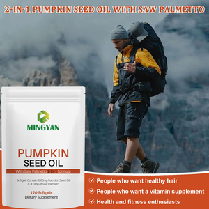 Gélules d'huile de palmier nain et de graines de citrouille 2-en-1, formule naturelle OEM/ODM pour le soutien de la santé de la prostate masculine - Product Image 4