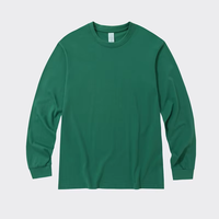 T-shirts formels pour hommes à manches longues en coton 100% de haute qualité, col roulé, brodés, tricotés, imprimés en sérigraphie, écologiques