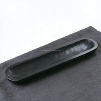 Bol à bougie en bois irrégulier moderne, porte-encens, plateau en bambou étroit et long multifonctionnel, écologique, durable, fait à la main, pour la vie quotidienne