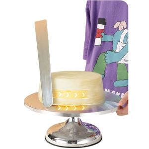 Base Giratoria para Tartas de Acero Inoxidable de Varios Tamaños, Soporte Giratorio para Decoración de Tartas con Base de Silicona Antideslizante - Product Image 4