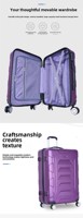 Bagages de voyage de luxe de haute qualité Nouveaux ensembles de bagages à roulettes en aluminium PC pour hommes et femmes avec serrure à combinaison ABS sous vide