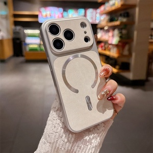 Funda de Cuero Magnética Antigolpes para iPhone 17 Plus, 15, 14 Pro Max, Estilo Ejecutivo y Cowboy, Colores Puros, para iPhone 16, 15, 14 - Product Image 5